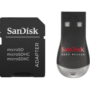 מיקרו קורא+מתאם Mobile MicroSD/M2 SDDRK-121-B35