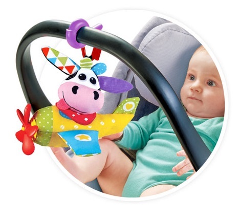 צעצוע מטוס התפתחות מוזיקאלי מופעל בנגיעה - פרה