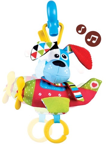 צעצוע מטוס התפתחות מוזיקאלי מופעל בנגיעה - כלבלב