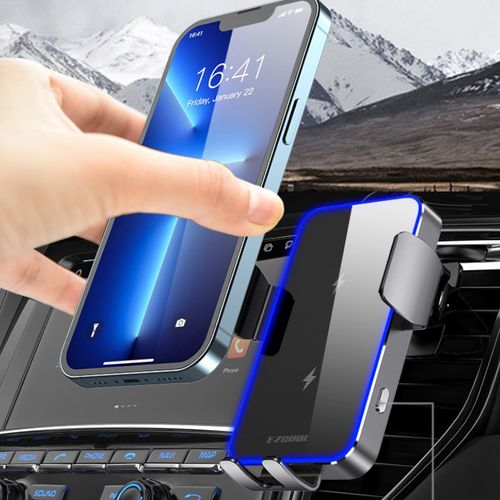 מעמד לטלפון עם מטען אלחוטי לרכב Ezcool WP-639 Auto senor Wireless Car Charger