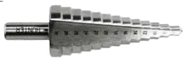 מקדח קונוס מדורג 6-38 ממ HSS לפוטר HUNTER
