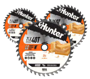 משורית וידיה 7.25 לעץ 40 שיניים 20 ממ HUNTER