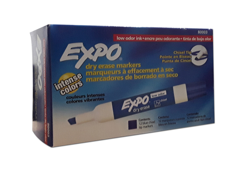 מארז טוש ללוח מחיק כחול EXPO