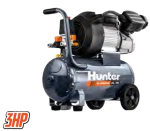 קומפרסור 230V שני ראשים 3 כ"ס 25 ליטר HUNTER
