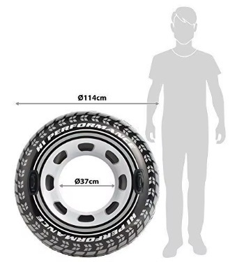 אבוב שחור ענק INTEX 56268