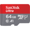 כרטיס זיכרון SANDISK ULTRA microSD UHS-I CARD 64GB