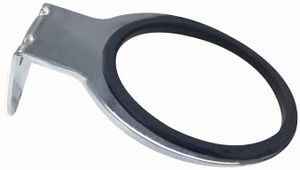 מחזיק פן כרום עם טבעת גומי