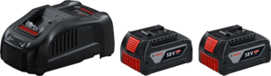 ערכת 2 סוללות GBA 18V 5.0Ah + מטען GAL 1880 CV