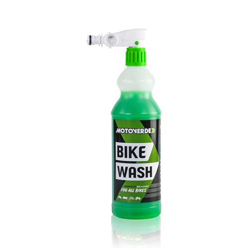 BIKE WASH MOTOVERDE חומר מרוכז לשטיפת אופנוע עם חיבור מהיר לצינור השקיה