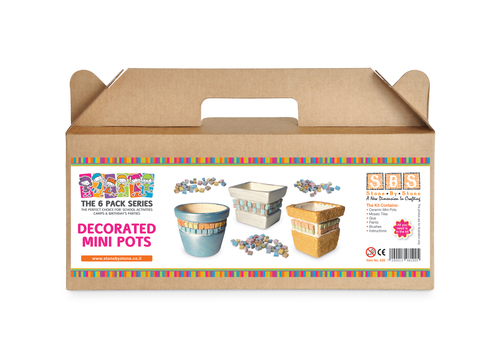 Decorated Mini Pots - 6pack kit
