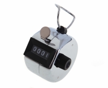 נומרטור קאונטר בסיס לספירה ידני 9999 מתכת כסוף 