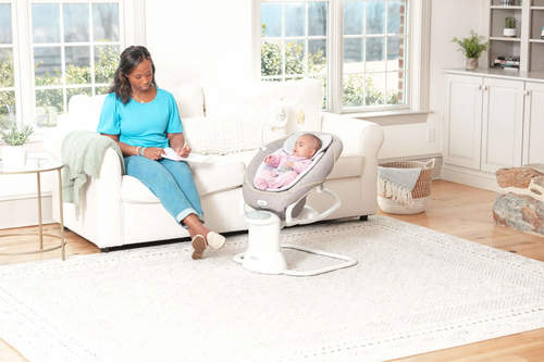נדנדה משולבת טרמפולינה All Ways Soother Stargazer אפור Graco
