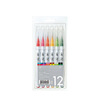 ZIG clear real brush - טוש מכחול צבעי מים 12 גוונים