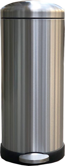 פח דוושה 30L עגול נירוסטה IDEAL HOME
