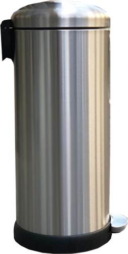 פח דוושה 30L עגול נירוסטה IDEAL HOME