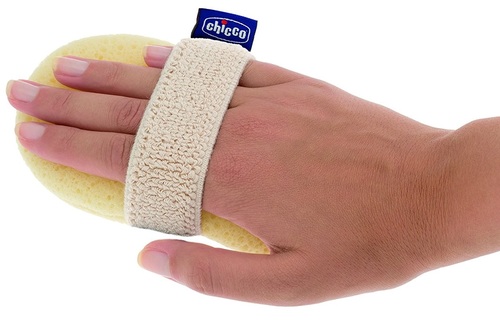 ספוג לרחצת התינוק עם רצועת נוחות