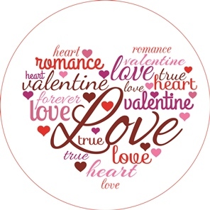 מדבקות עגולות גדולות למיתוג אישי ל-Valentine