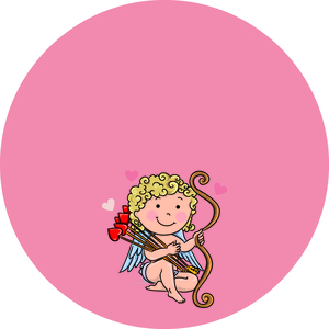 מדבקות עגולות גדולות למיתוג אישי ל-Valentine