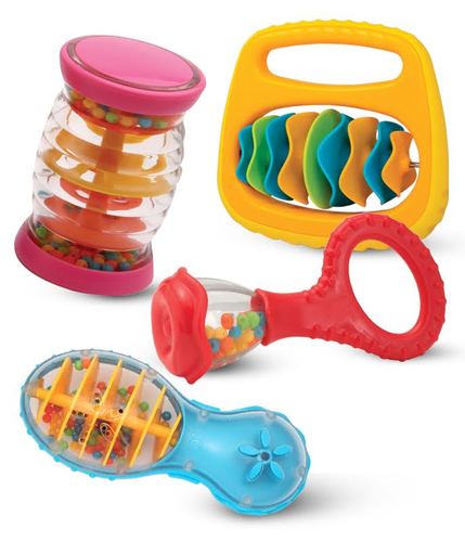 סט 4 כלי קצב לתינוק בתיק נשיאה