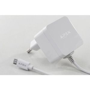 מטען קיר APX 153 2.4A + כבל מיקרו USB Apex