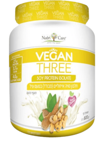 חלבון סויה מבודד | בטעם וניל | 600 גרם | נוטרי קר |