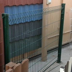 גדר מתכת קשיחה מצופה PVC