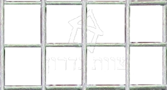 גדר רשת מתכת מגולוונת 1X2 מ'