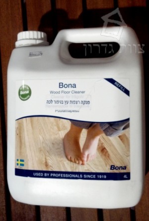 חומר ניקוי לרצפות עץ ופרקט מצופות לכה Bona