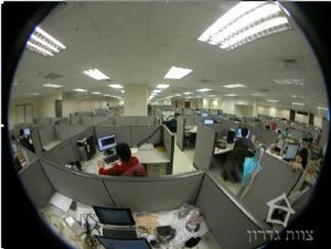 מצלמה אלחוטית תיקרתית פנורמית HD לצפייה דרך סמארטפון