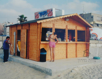 קיוסק מעץ דגם 