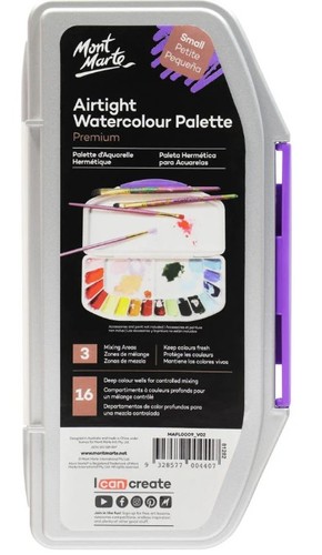 פלטה סגורה לצבעי מים AIRTIGHT WATERCOLOUR PALETTE ׁ(גודל small)