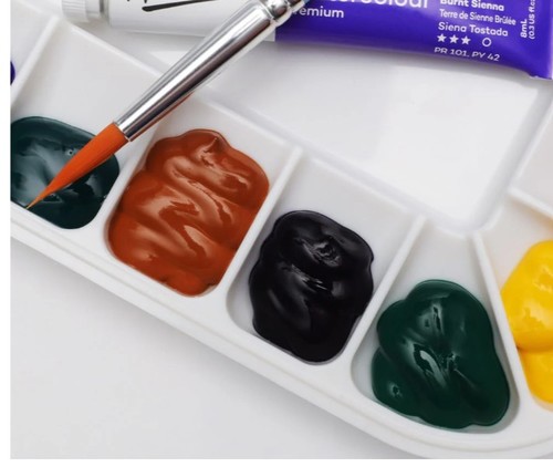 פלטה סגורה לצבעי מים AIRTIGHT WATERCOLOUR PALETTE ׁ(גודל large)