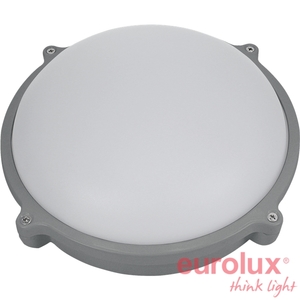 צמוד תקרה/קיר עגול אפור 20W 2900K IP65 יורולוקס