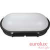 צמוד תקרה/קיר אובאלי שחור 20W 2900K IP65