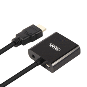 מתאם HDMI to VGA Converter עם יציאת סאונד