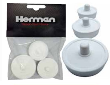 פקק לאמבט וכיור 3 גדלים במארז HERMAN131