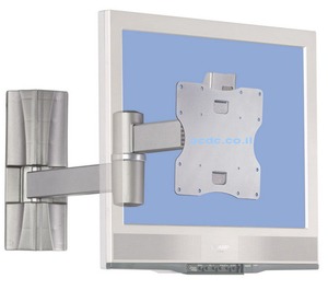 זרוע למסכי LCD דו מיפרקית שיח  זרוע למסכי LCD  דו מיפרקית מעולה לנישות  כוללת 4 ת