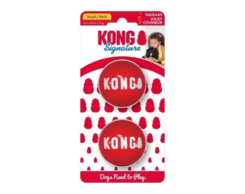 KONG קונג כדורי SIGNATURE מידה S 2 יח'