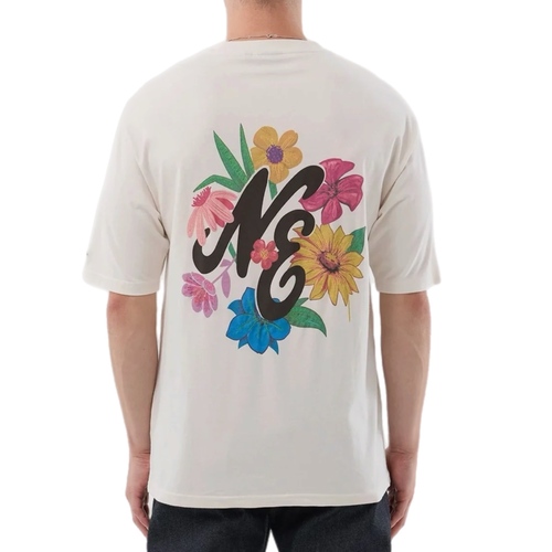 חולצה NEW ERA מידות XS-XXL לגברים בגוון שנהב
