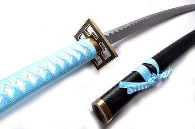 קטאנה דקורטיבית עם ידית תכלת ונדן שחור | Decorative Katana with Light Blue Handle & Black Scabba