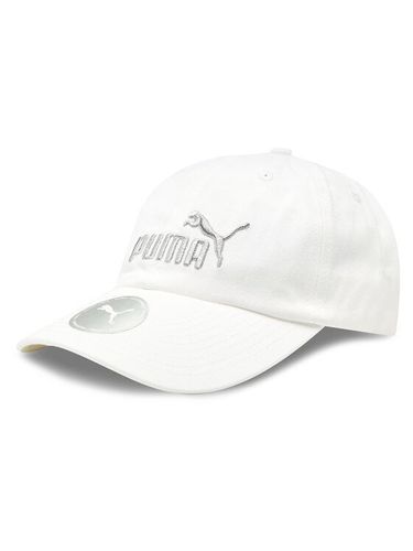 כובע מצחייה פומה - לבן רקמה כסוף