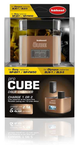 Hahnel ProCube מטען כפול לסוללות SONY\OLYPMUS