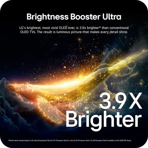 טלוויזיה LG OLED evo AI W6 בגודל 83 אינץ׳ 4K דגם OLED83W6 עם עיצוב Wallpaper, חיבור True Wireless ומעבד α11 AI Gen3