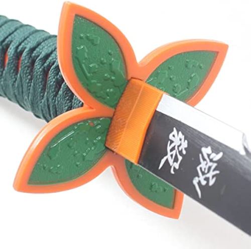 קטאנה דקורטיבית עם להב שחור ונדן לבן | Decorative Black Blade Katana with White Scabbard
