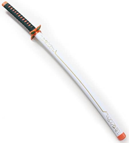 קטאנה דקורטיבית עם להב שחור ונדן לבן | Decorative Black Blade Katana with White Scabbard