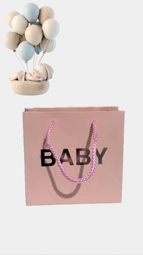 שקית BABY ורוד 14/15/6 ס