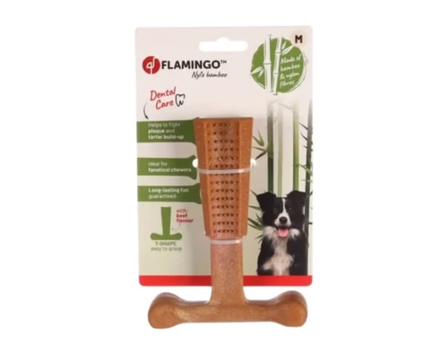FLAMINGO פלמינגו צעצוע לכלב עצם לעיסה במבוק M