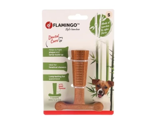 FLAMINGO פלמינגו צעצוע לכלב עצם לעיסה במבוק S