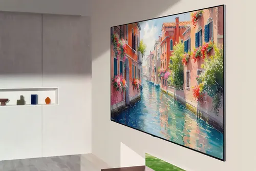 טלוויזיה LG OLED evo AI G6 בגודל 65 אינץ׳ 4K דגם OLED65G6 עם עיצוב Gallery, תושבת קיר שטוחה ומעבד α11 AI Gen3