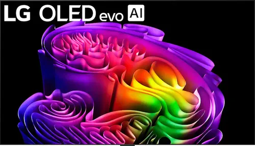 טלוויזיה LG OLED evo AI G6 בגודל 83 אינץ׳ 4K דגם OLED83G6 עם עיצוב Gallery, תושבת קיר שטוחה ומעבד α11 AI Gen3